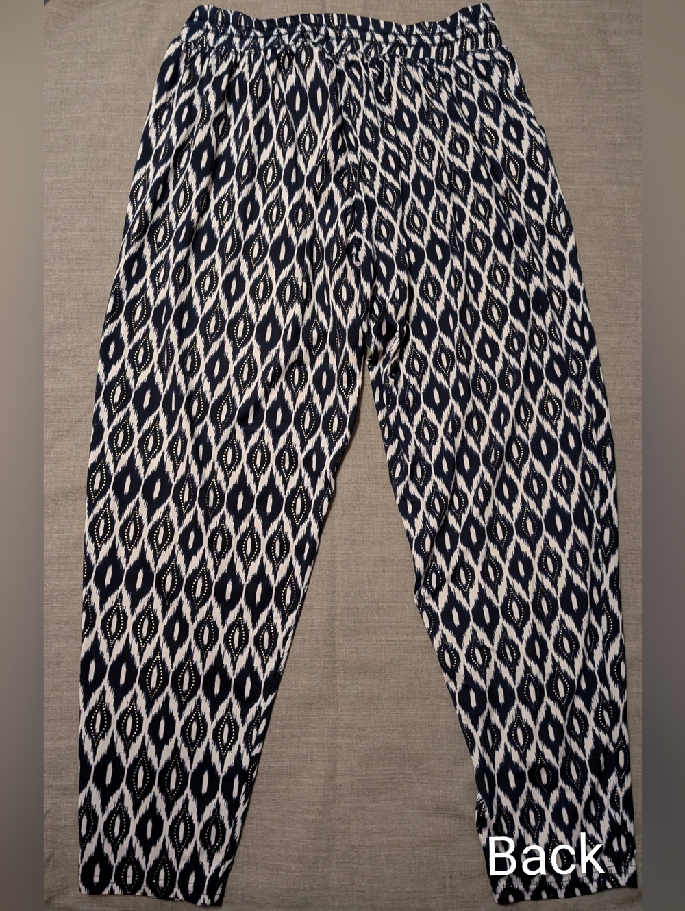 Design Lab Patterned Tapered Pants - Picture 5 of 6